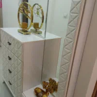 سرویس خواب شامل دو عددپاتختی دراور وکمد لباس|تخت و سرویس خواب|همدان, |دیوار