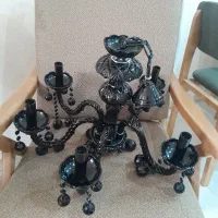 لوستر ۵ و ۸ شاخه مشکی|لوستر و چراغ آویز|تهران, مجیدیه|دیوار