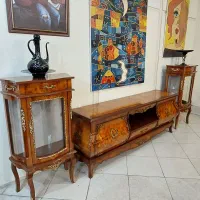 میز تلویزیون معرق چوبی مازول آنتیک و ظریف
