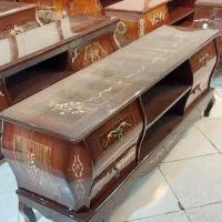 میز تلویزیون معرق آنتیک و مازول برنز