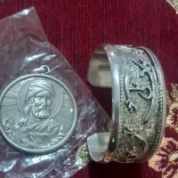 شمایل و دستبند نقره قدیمی