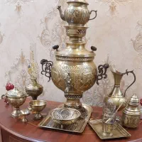 سماور زغالی برنجی|سماور، چای‌ساز، قهوه‌ساز|مشهد, سرافرازان|دیوار