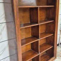 کتابخانه چوبی|کتابخانه، شلف، قفسه‌های دیواری|رضوانشهر, |دیوار