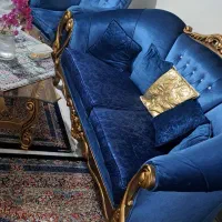 مبل استیل سلطنتی و میز ناهار خوری