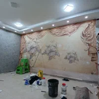 کاغذدیواری و رنگامیزی