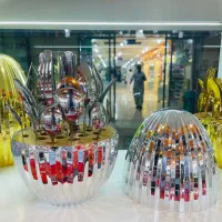 قاشق چنگال با جعبه تخم مرغی نقره ای با کیفیت