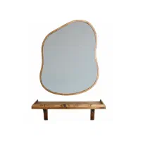 آینه دفرمه چوبی