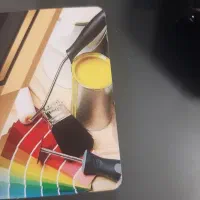 نقاشی ساختمان رنگارنگ