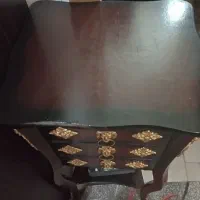 میز تلفن چوبی
