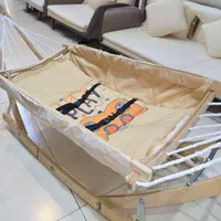 گهواره بانوج ننو نوزاد در سیسمونی نی نی ناز|تخت و صندلی بچه|مشهد, گلبرگ شمالی|دیوار