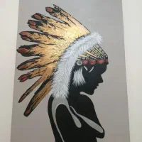 تابلو سرخ پوست