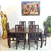 غذاخوری ۶نفره فروشگاهی  چوب اعلا آذرچوب