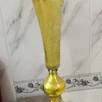 گلدان طلایی و سفالی|گل و گیاه طبیعی|قم, زاد|دیوار