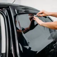بر چسب شیشه دودی روکش صندلی