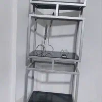 استند گنجه کنارسالنی و آینه کنسول|بوفه، ویترین، کنسول|گلبهار, شهر جدید گلبهار|دیوار