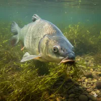ماهی سفید علفخوار(جلبک یونجه) بدون تیغ کپور