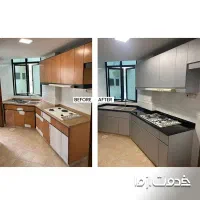 برچسب کابینت . برچسب یخچال. کاغذدیواری. پنل فومی|خدمات پیشه و مهارت|کاشان, عربها|دیوار