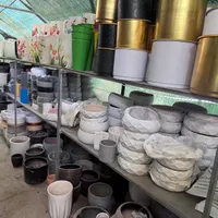 گلدان سفال سرامیک پلیمر فلز فایبرگلاس و زیر گلدانی|صنایع دستی و سایر لوازم تزئینی|تهران, هروی|دیوار