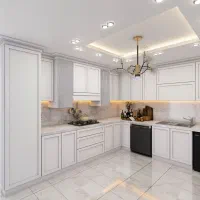 کابینت در حد نو دست دوم ممبران نئوکلاسیک رنگ طوسی|مصالح و تجهیزات ساختمان|تهران, چیتگر شمالی|دیوار