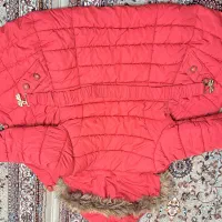کاپشن قرمز دخترانه|کفش و لباس بچه|گرمدره, |دیوار