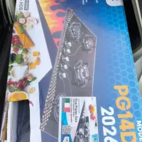 گاز رومیزی 5 شعله شیشه ای