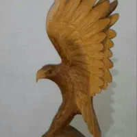 مجسمه عقاب بسیار زیبا چوب گردو کلکسیونی|کلکسیون اشیاء عتیقه|تهران, خواجه نصیر طوسی|دیوار