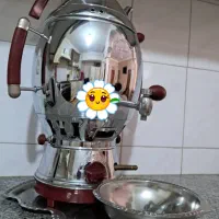 سماور همراه با سینی و کاسه کاملا نوتمیز