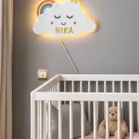 چراغ خواب کودک ابر پرگیس وود|چراغ خواب و آباژور|شیراز, شهرک گلدشت حافظ|دیوار