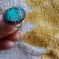 انگشتره نقره فیروزه نیشابوری اصل|جواهرات|شیراز, دباغ خانه|دیوار