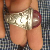 انگشتر نقره یاقوت|جواهرات|خاش, |دیوار