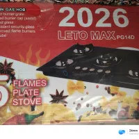 گاز پنج شعله صفحه شیشه ایی لتو مکس کاملا نو و پلمپ