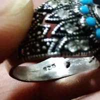انگشتر نقره فیروزه زنانه|جواهرات|کرمانشاه, |دیوار