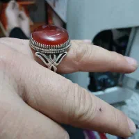 انگشتر نقره قدیمی رکاب دست|جواهرات|خمینی‌شهر, |دیوار