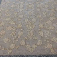 فرش 1200 شانه زمینه نقره ای برجسته