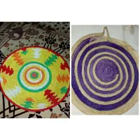 سفره ی حصیری و سبد حصیری