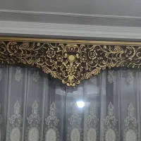 قاب پرده عرض ۴ متر در حد نو|پرده، رانر، رومیزی|قرچک, شهرک طلائیه|دیوار
