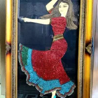 تابلو پولک دوزی(کاردست)+۱تابلو