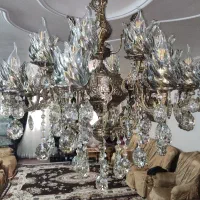 لوستر برنجی هشت شاخه