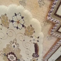 پشتی گُل برجسته ترمه ۶ عدد+یک قالیچه|پشتی|تهران, حکیمیه|دیوار