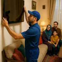 نصاب آنتن دیجیتال و نصب تلویزیون به دیوار