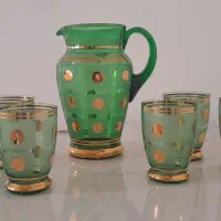 پارچ لیوان چک قدیمی