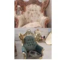 غذاخوری کم جا استیل برنزی بادوام نصف قیمت|میز و صندلی غذاخوری|خوی, |دیوار