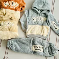 ست هودی شلوار تدی خزدار تخفیف زمستانه