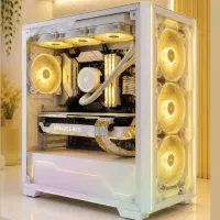 کیس گیمینگ و لپ تاپ استوک با برگ سبز خودرو و چک