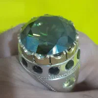 انگشتر نقره موزانایت الماس