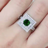 انگشتر جواهر تمام نقره مدل آمیتیس رنگی|بدلیجات|تبریز, |دیوار