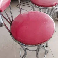 صندلی آهنی پایه بلند کاملا نو