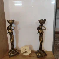 دو عدد شمعدانی پلی استر نو نو