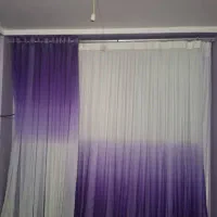 پرده حریر سه لایه به همراه چوب پرده