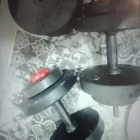 فروش یک جفت دمبل ده کیلویی جمعا بیست کیلو